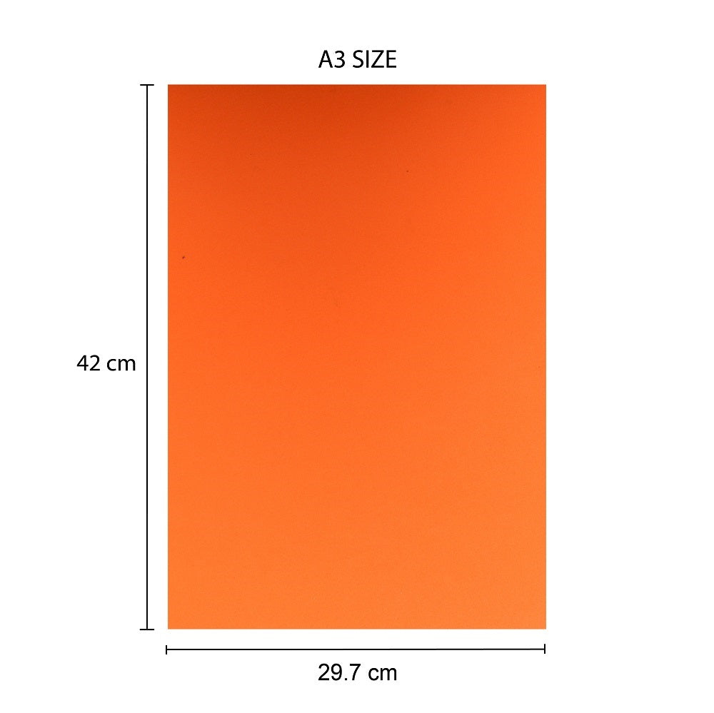 Foam Sheet A3 Orange 1 Sheet Ib