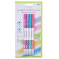 Dual-Tip Magic-Stroke Markers Asst Brights 4Pc Blistter Mc