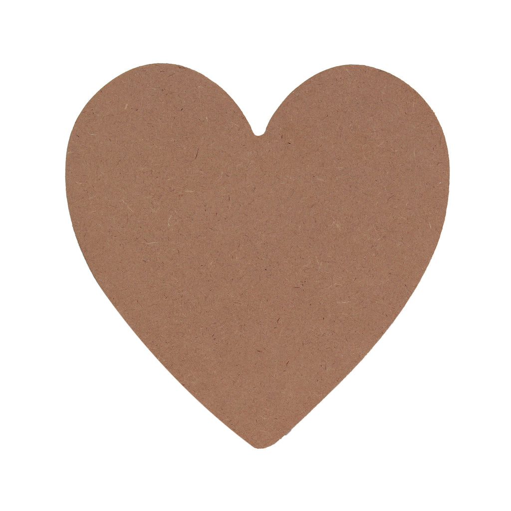 MDF Blank Heart 8 X 8Inch 5.5Mm Thick 1Pc Lb