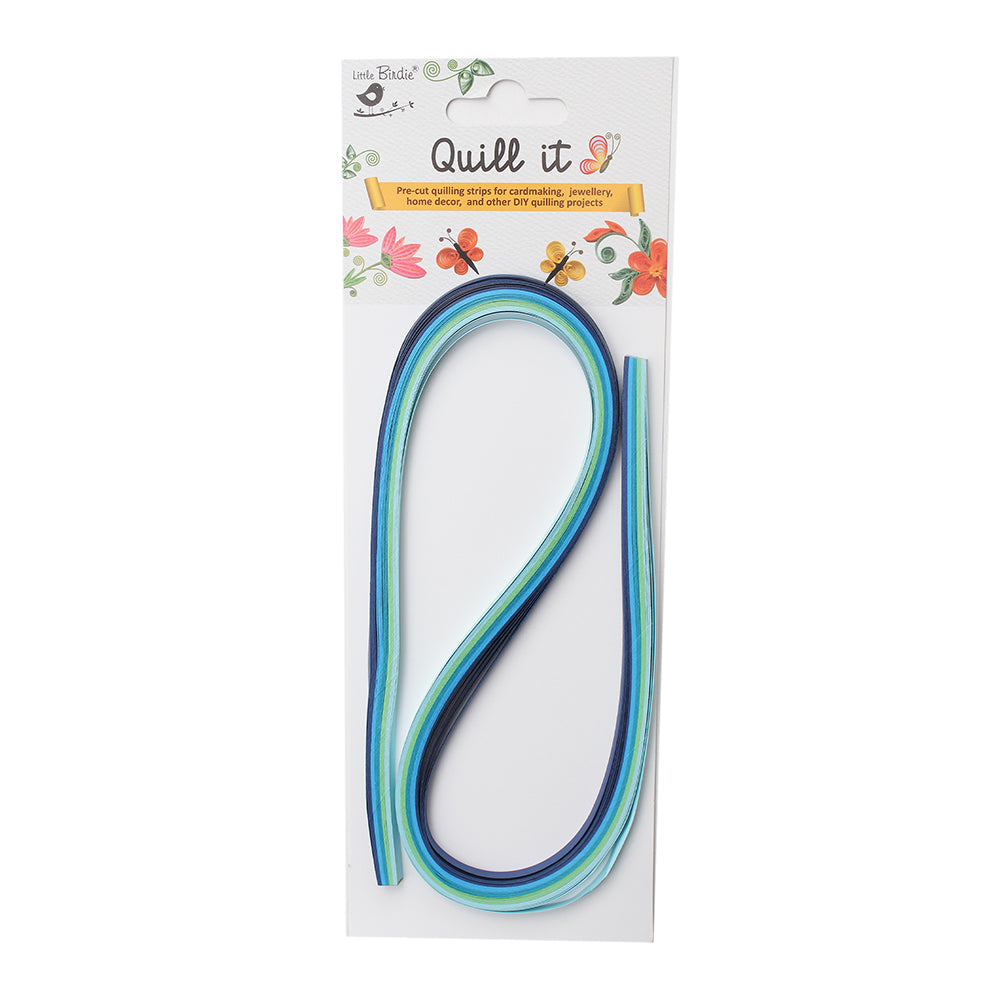 Qulling Strips 21Inch X 5Mm Mediterranean Sea 50Strips