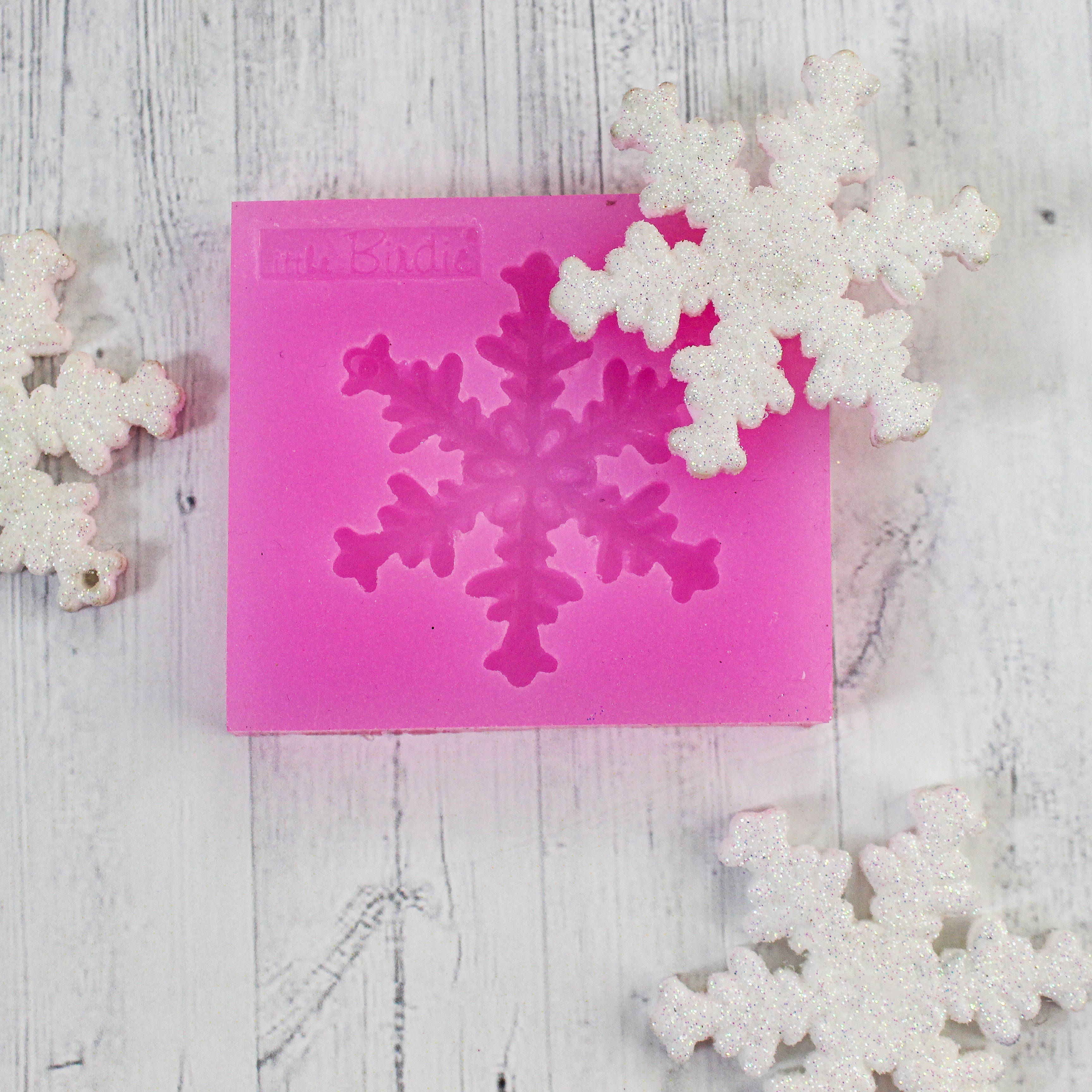 Silicone Mould Snowflake - W 2.37 X L2.13inch, D - 8mm, 1pc