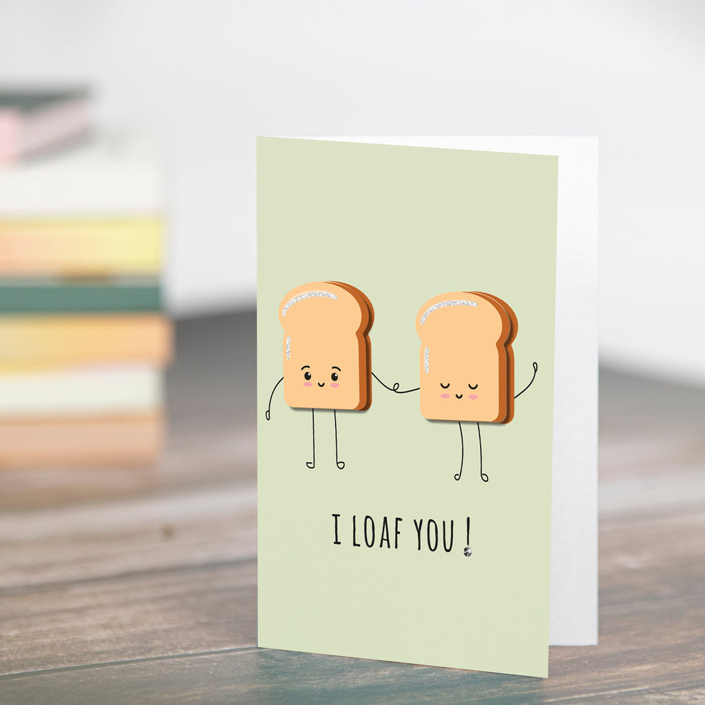 Greeting Card & Envelope Loaf You 4 X 6Inch Approx