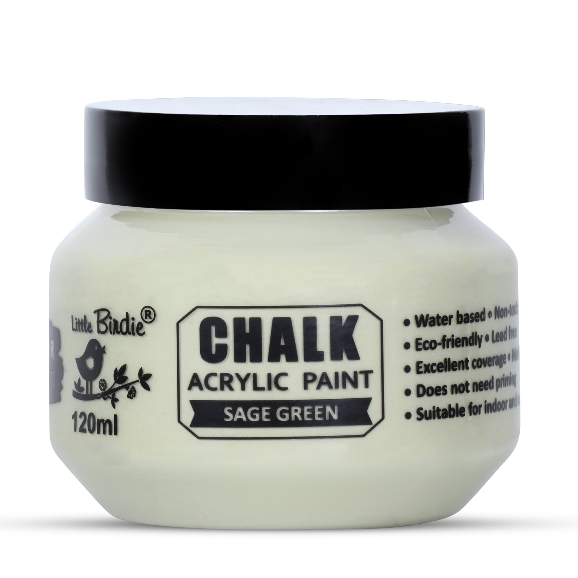 Home Decor Chalk Paint Sage Green 120ml Bottle