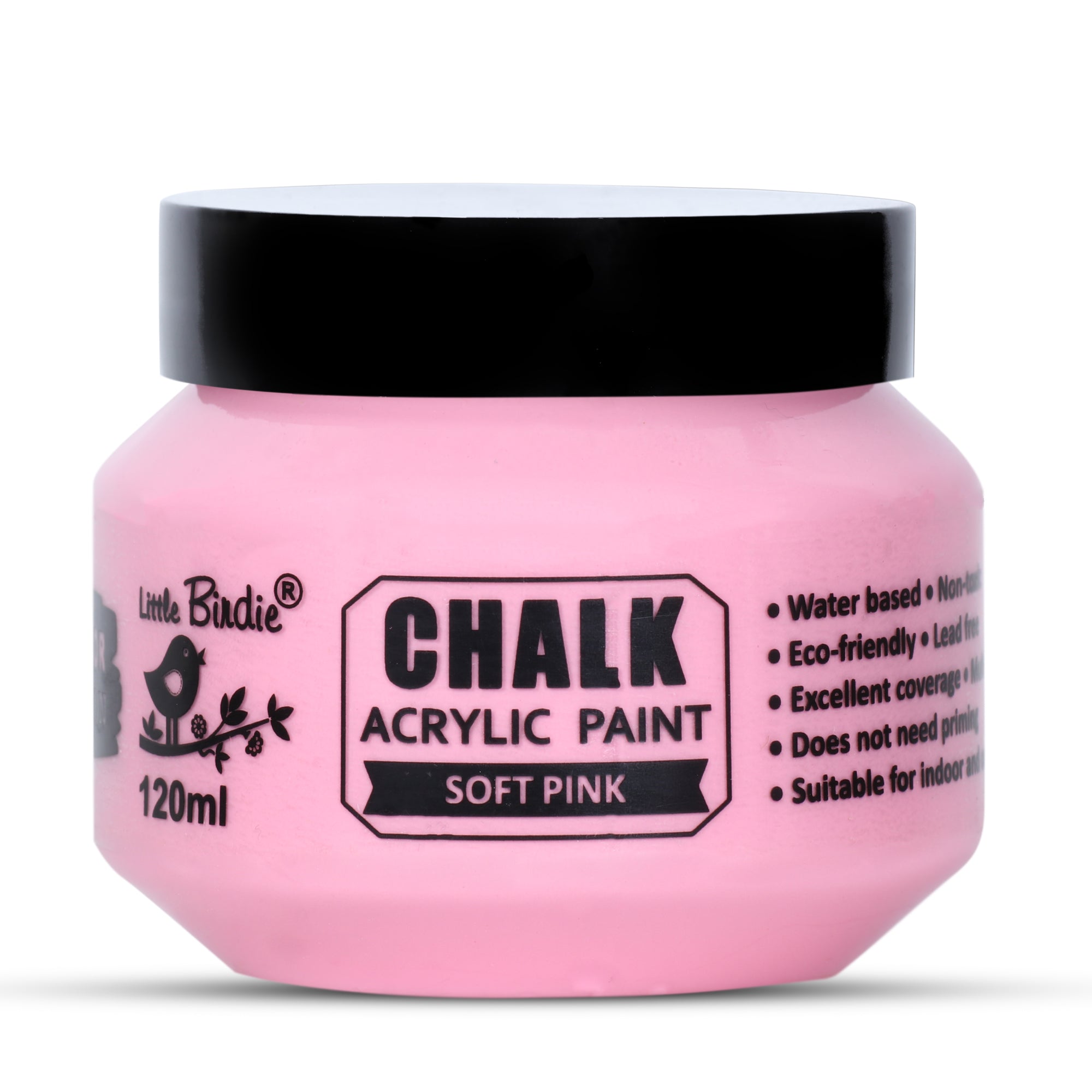 Home Decor Chalk Paint Soft Pink 120ml Bottle