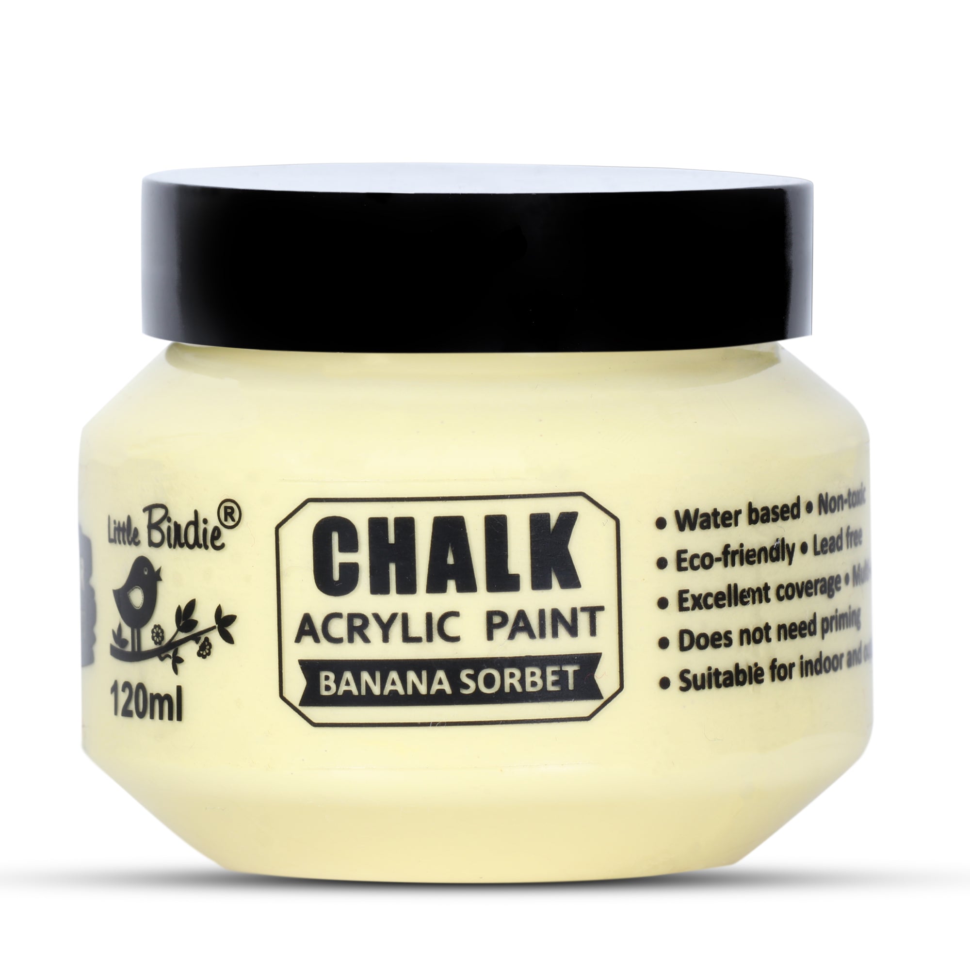 Home Decor Chalk Paint Banana Sorbet 120ml Bottle
