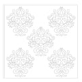 Stencil Damask Elegance 4 X 4Inch 1Pc Pbci Lb