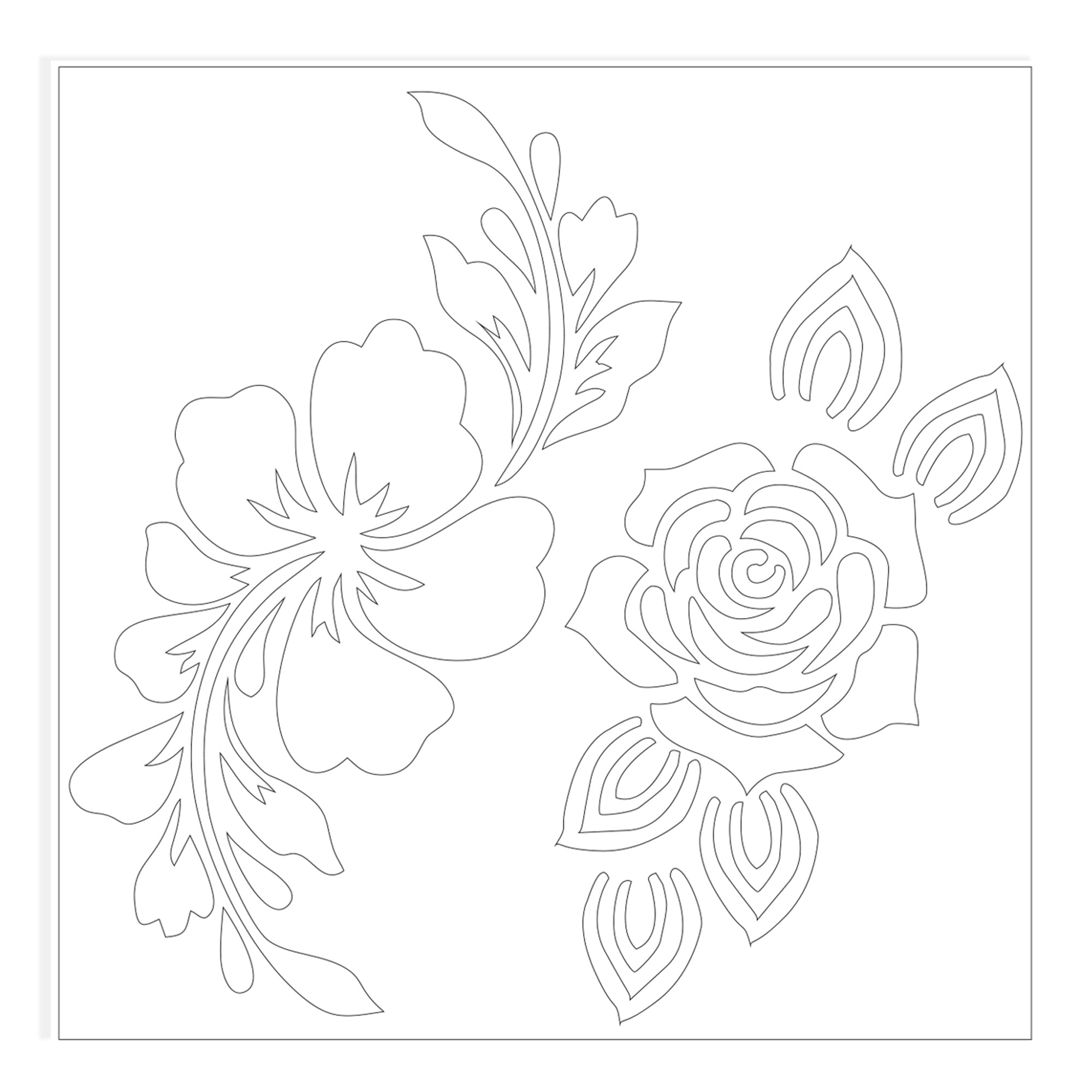 Stencil Florentina 4 X 4Inch 1Pc Pbci Lb