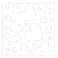 Stencil Heartful 4 X 4Inch 1Pc Pbci Lb
