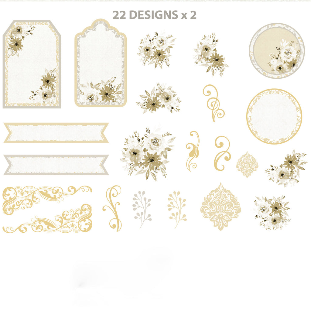 Amor Mio Ephemera Stickers 44pcs