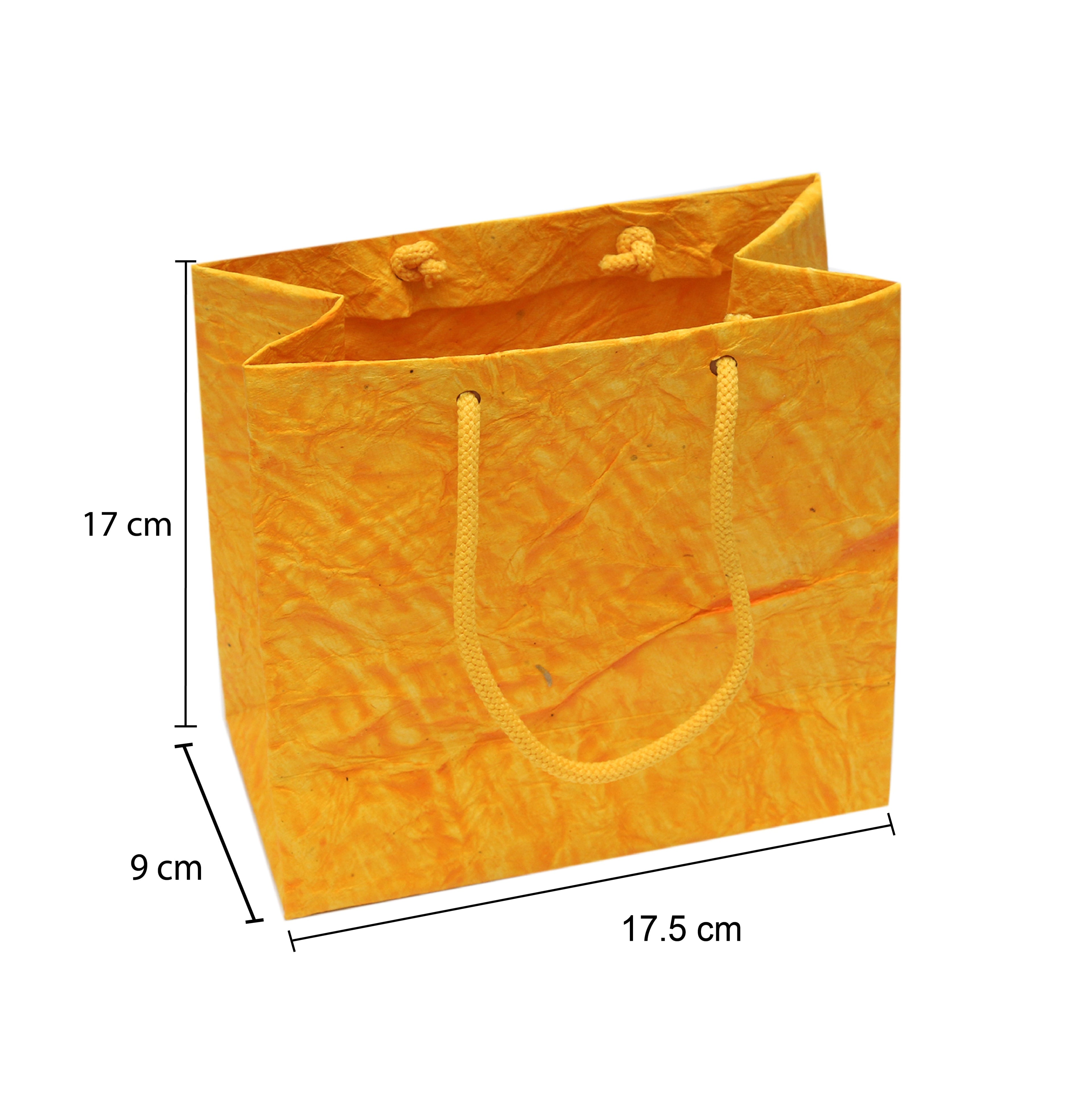 Textured Paper Bag Asst Col Small 10Pc Ib