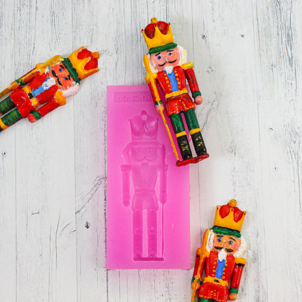 Silicone Mould Nutcracker - W 1.456 X L 3.54inch, D - 10mm, 1pc