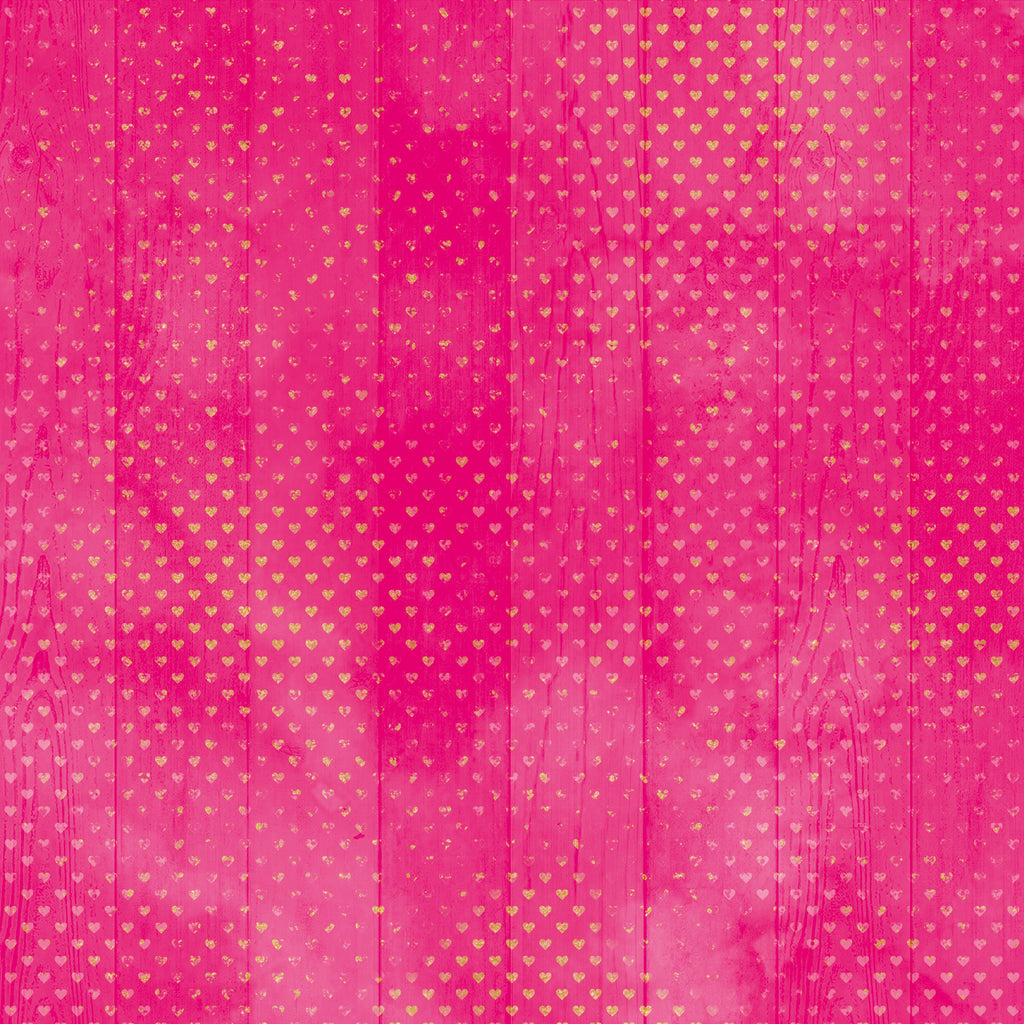 Printed Cardstock Pack 12 x 12, 12 Sheets, 250gsm - True Love