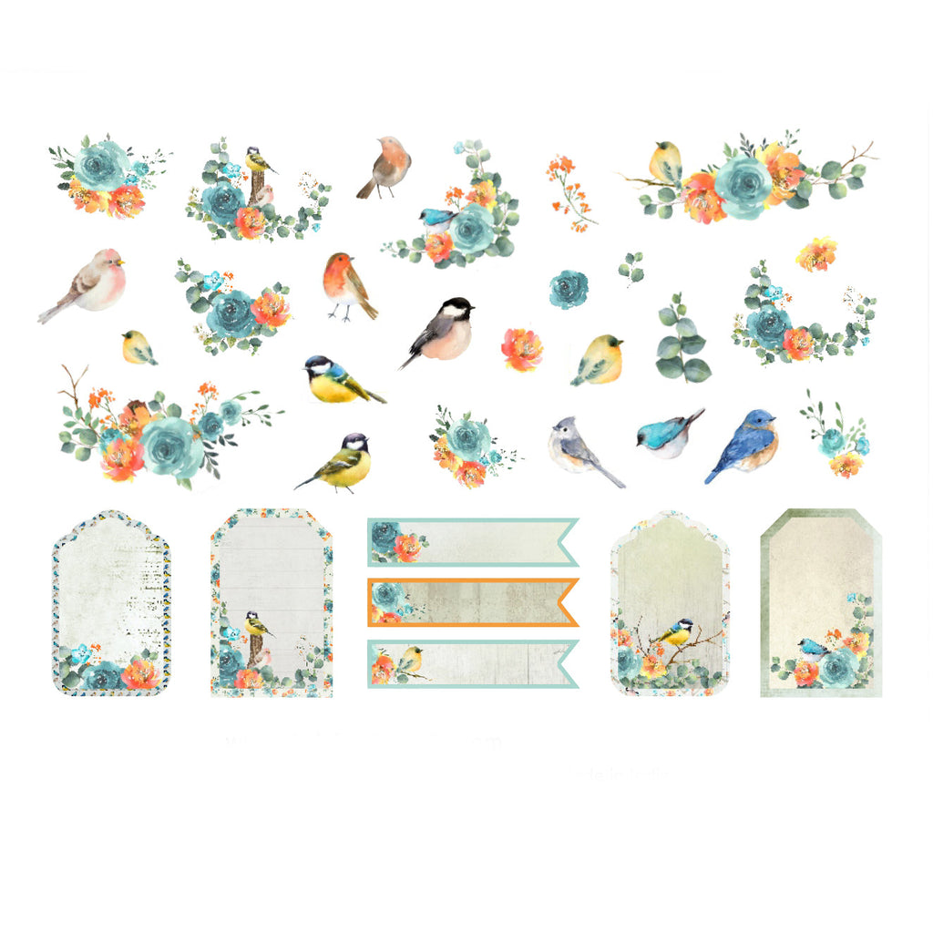 Woodland Stories Ephemera Stickers 66pcs