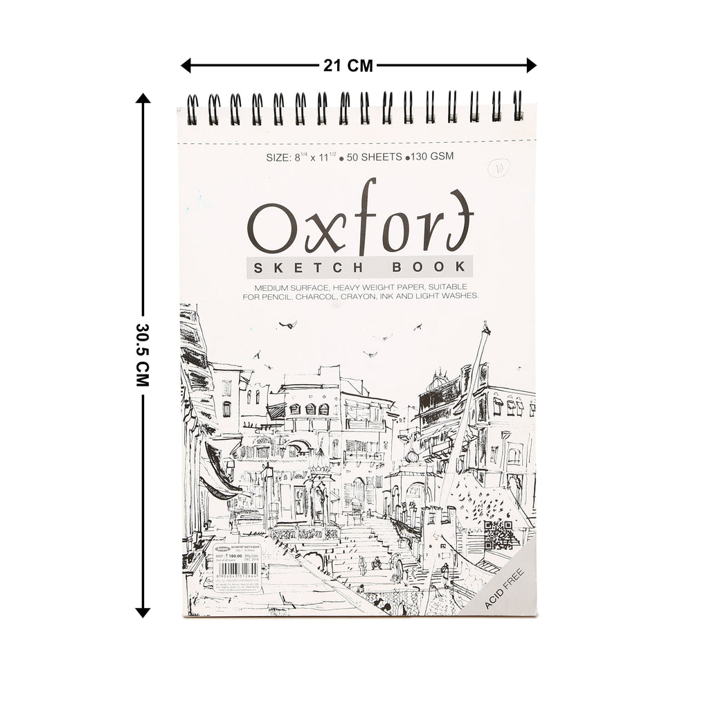 Sketch Drawing Book Wireo Bound A4 140Gsm Soft Cover 50Sheets An