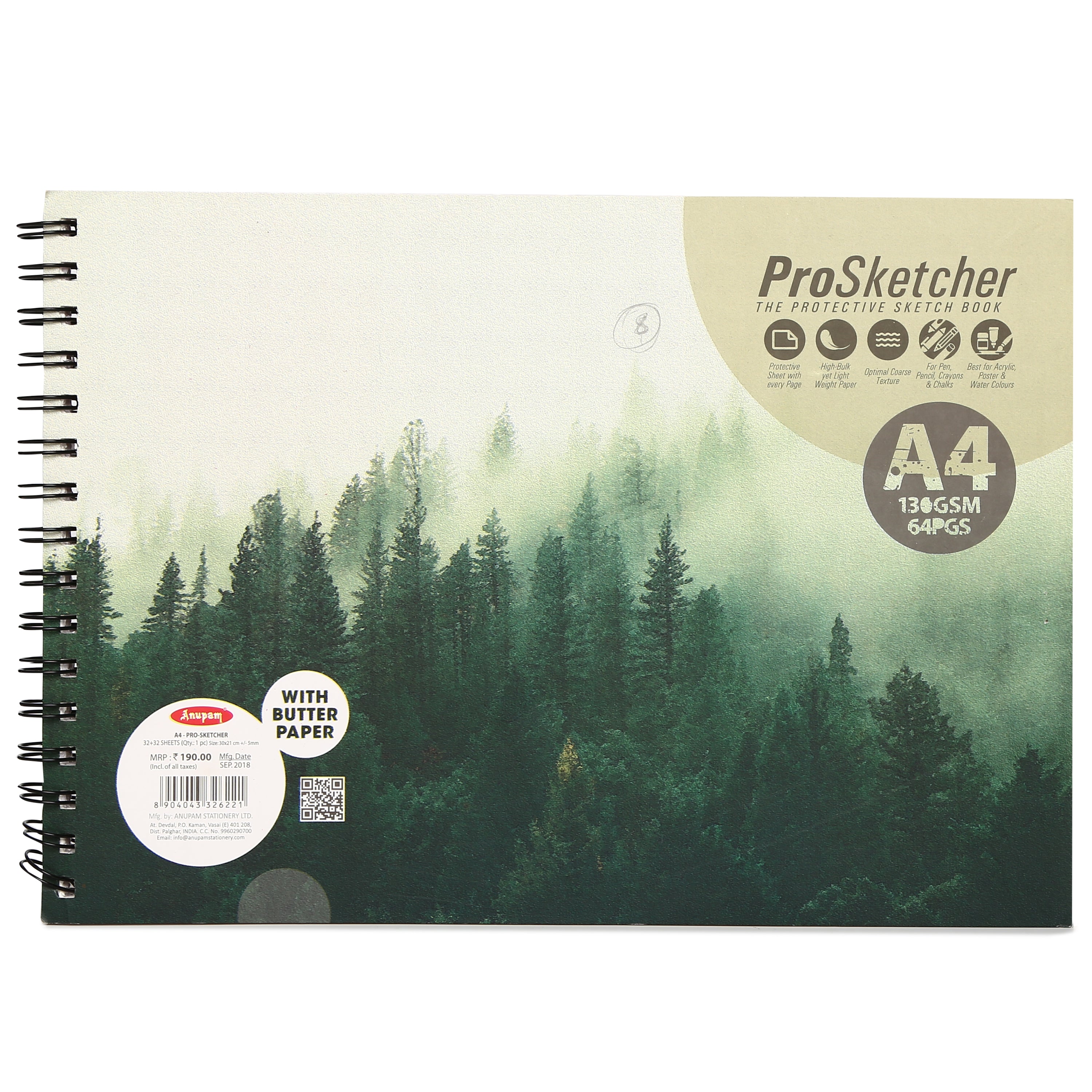 Pro Sketcher A4 30X21Cm 140Gsm 64Pages