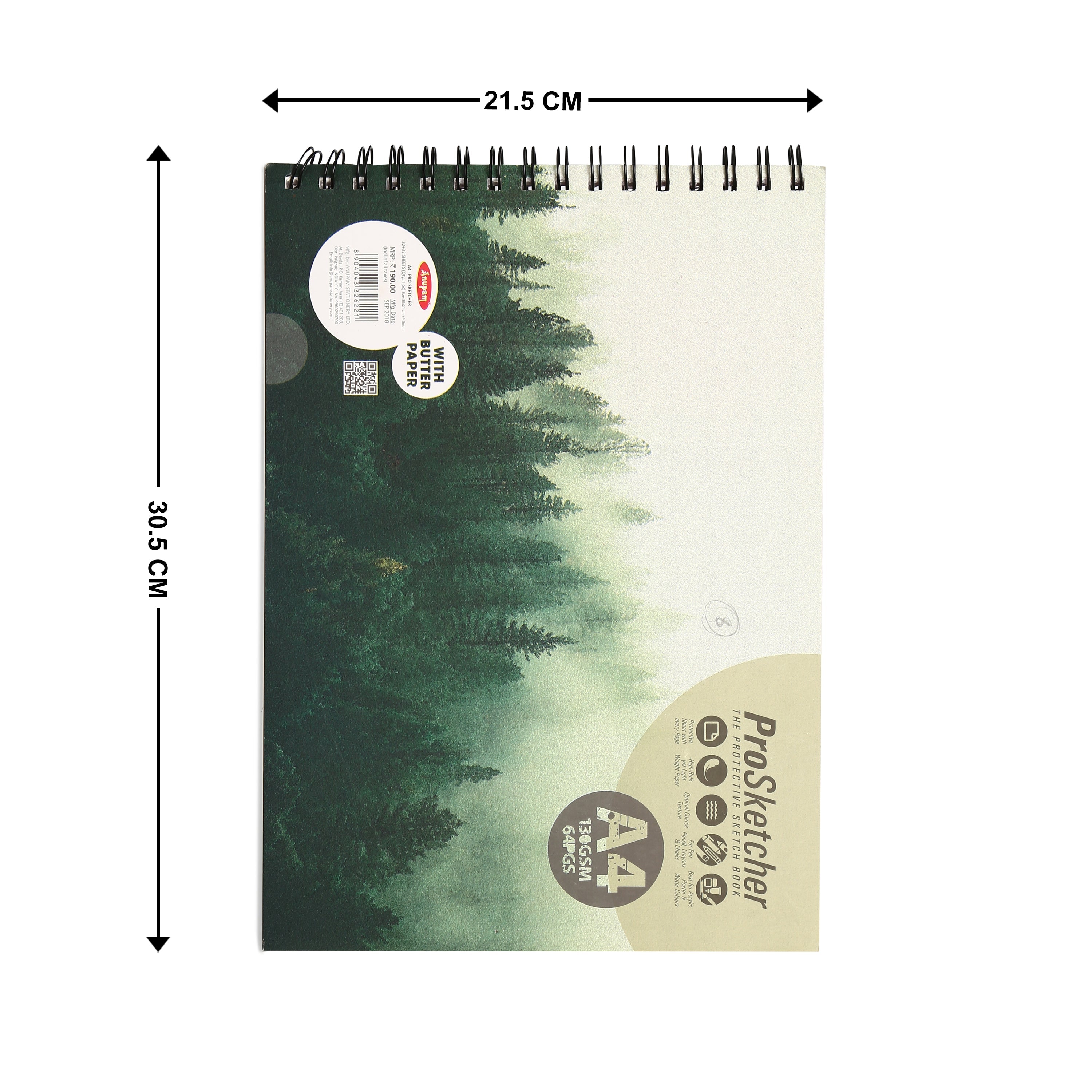 Pro Sketcher A4 30X21Cm 140Gsm 64Pages