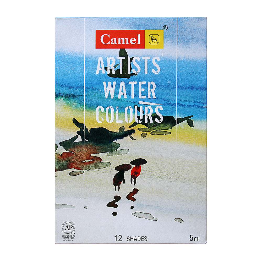 Set Of Artists Water Colours (70-S-12) Asst 1304731 12Shades Box Camlin