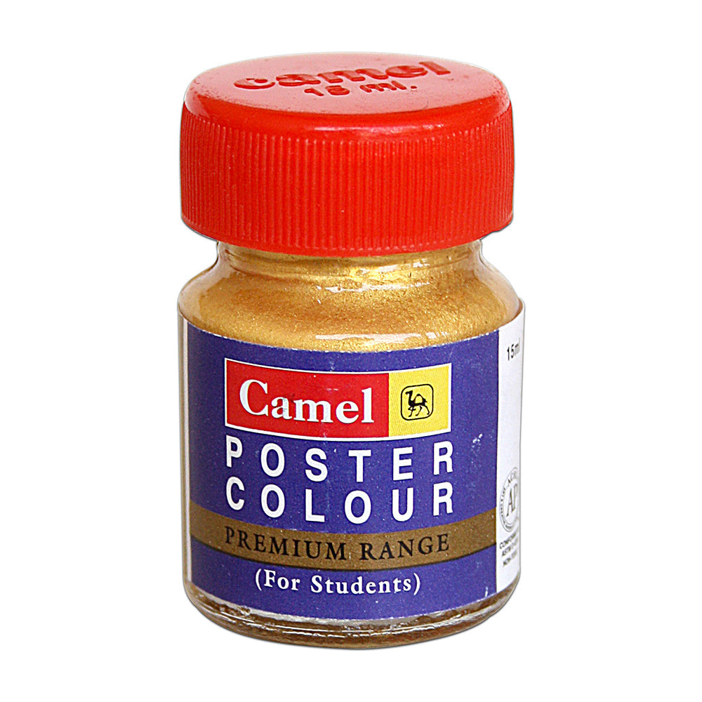 Premium Range Poster Colour Sr2 Gold 1409171 15Ml Bottle Camlin