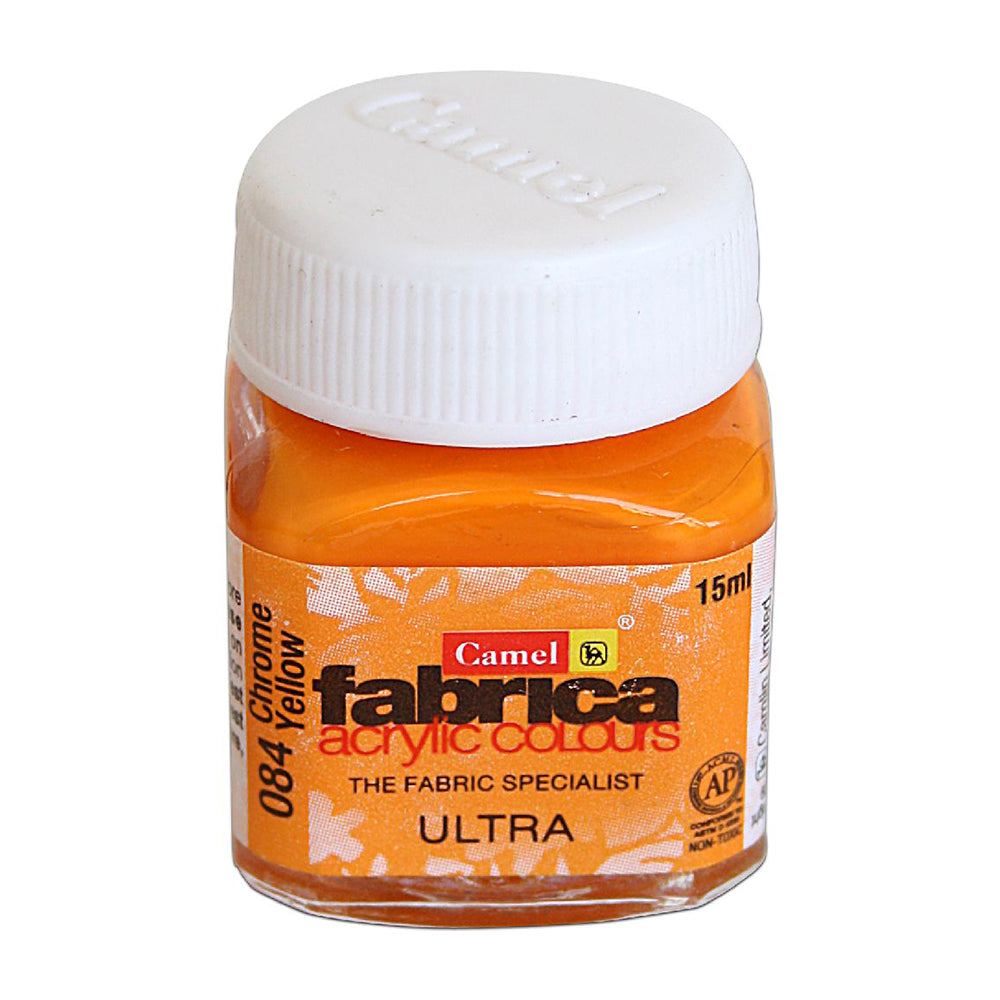 Fabrica Acrylic Colour Sr1 Ch. Yellow 15Ml Bottle Camlin