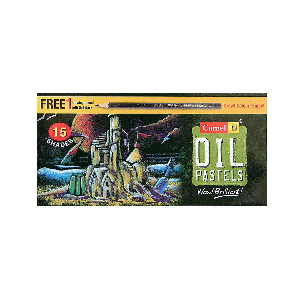 Oil Pastels 15Shades Box Camlin