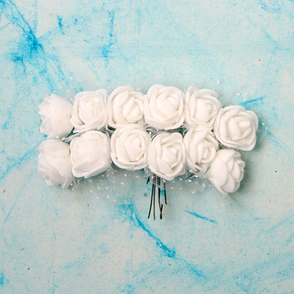 White Foam Flowers 1 Pack