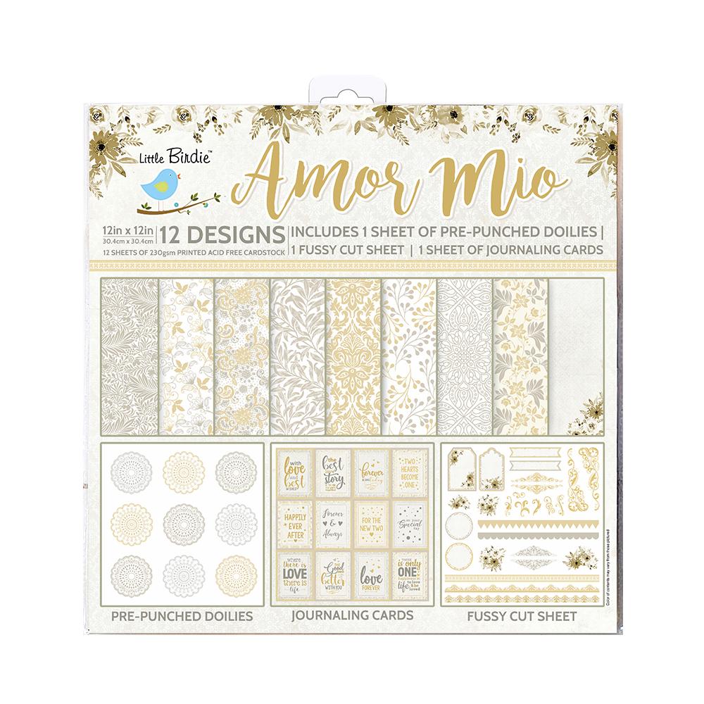 Paper Pack 12In X 12In Amor Mio 250Gsm 12Sheets Ib