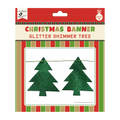 Little Birdie Christmas Shimmer Tree - Festive Banner 12pc & Ribbon 3m