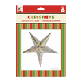 Little Birdie Christmas Decorative Star - Rainbow Shimmer 1pc 48cm X 48cm (Approx) Ribbon 50cm