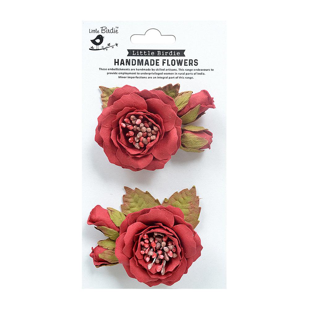Little Birdie Handmade flowers- Marika Love & Roses 2Pcs