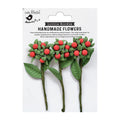 Little Birdie Handmade flowers- Berry Branch Love & Roses 3Pcs
