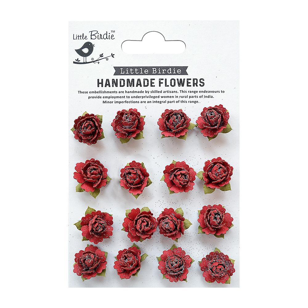 Little Birdie Handmade flowers- Clarissa Love & Roses 16Pcs