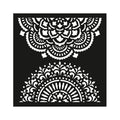 Stencil Dual Mandala 4X4Inch 1Pc Lb