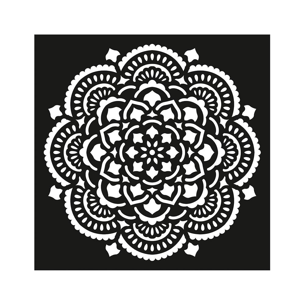 Stencil Timeless Mandala 4X4Inch 1Pc Lb