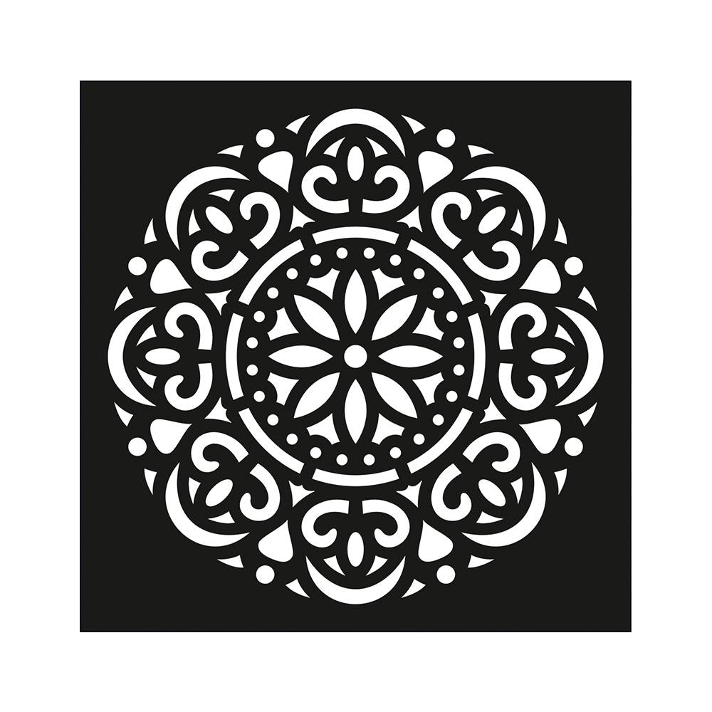 Stencil Mandala Extravaganza 4X4Inch 1Pc Lb