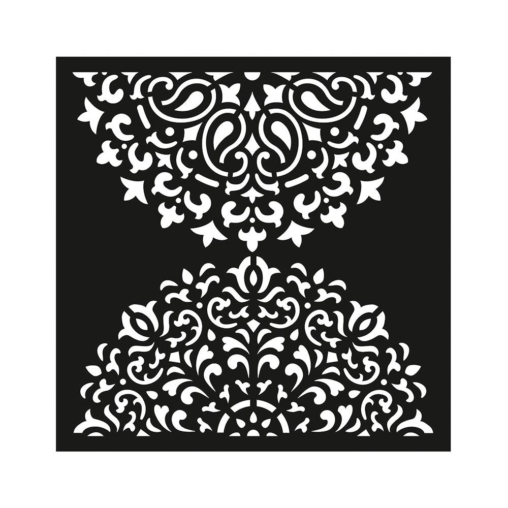 Stencil Mandala Duo 4X4Inch 1Pc Lb