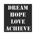 Stencil Dream And Achieve 4X4Inch 1Pc Lb