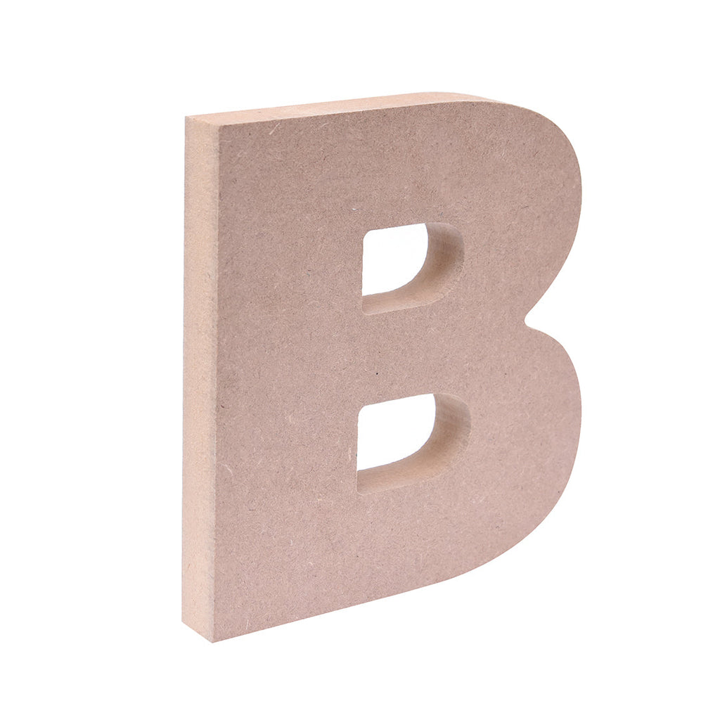 MDF Alphabet B W5.5 X H6Inch 18Mm Thick 1Pc Lb