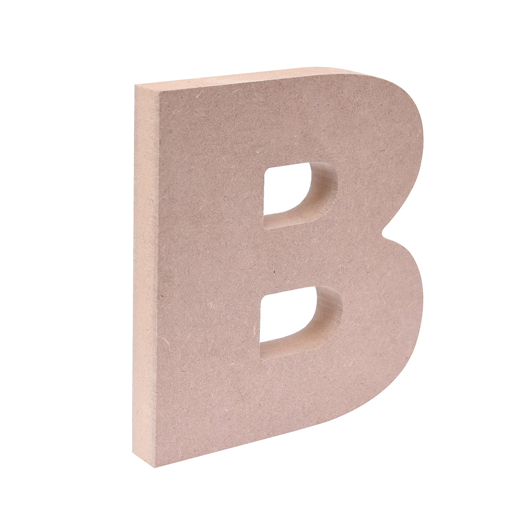 MDF Alphabet B W5.5 X H6Inch 18Mm Thick 1Pc Lb