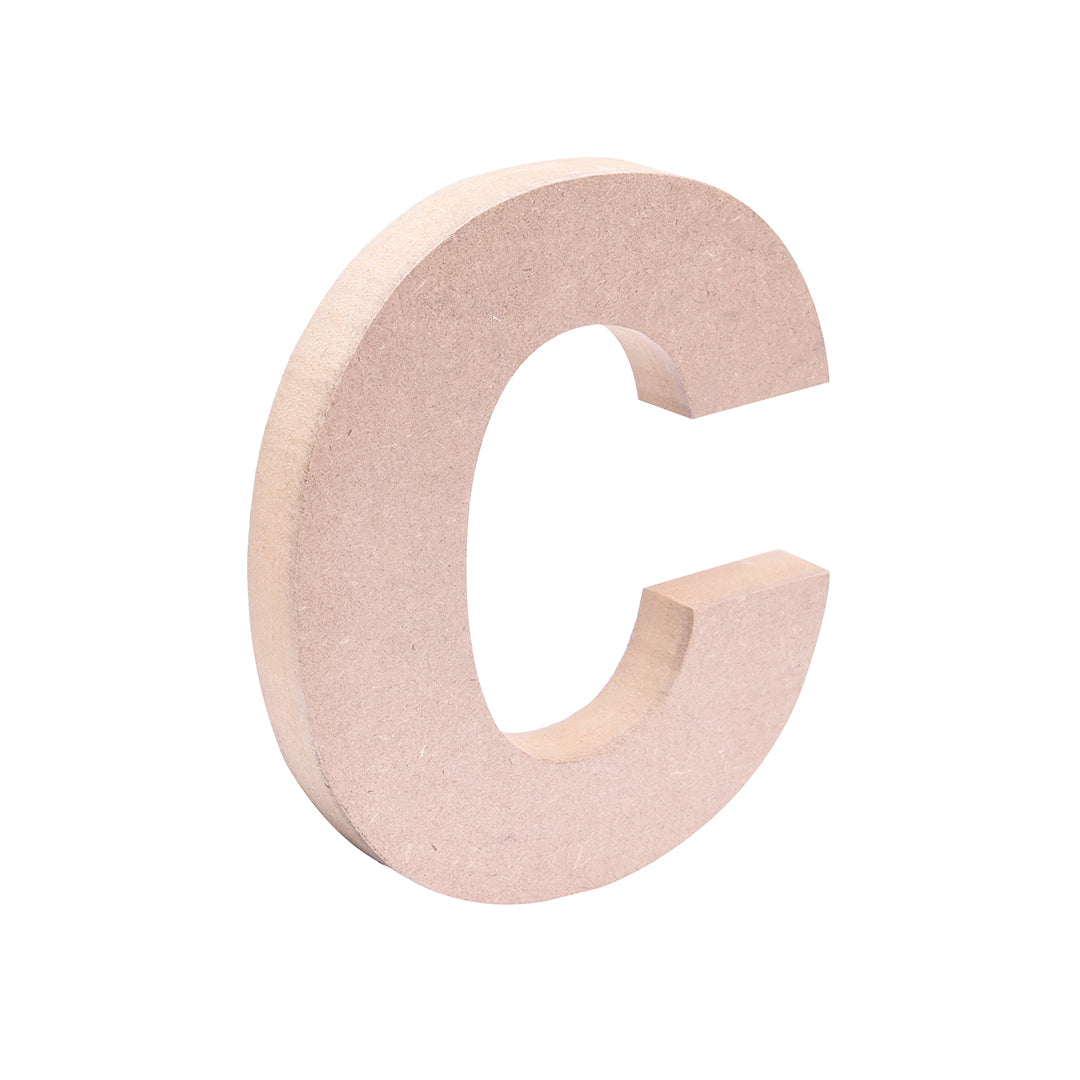 MDF Alphabet C W5.2 X H6Inch 18Mm Thick 1Pc Lb