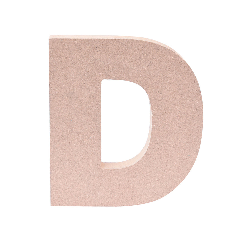 MDF Alphabet D W5.5 X H6Inch 18Mm Thick 1Pc Lb