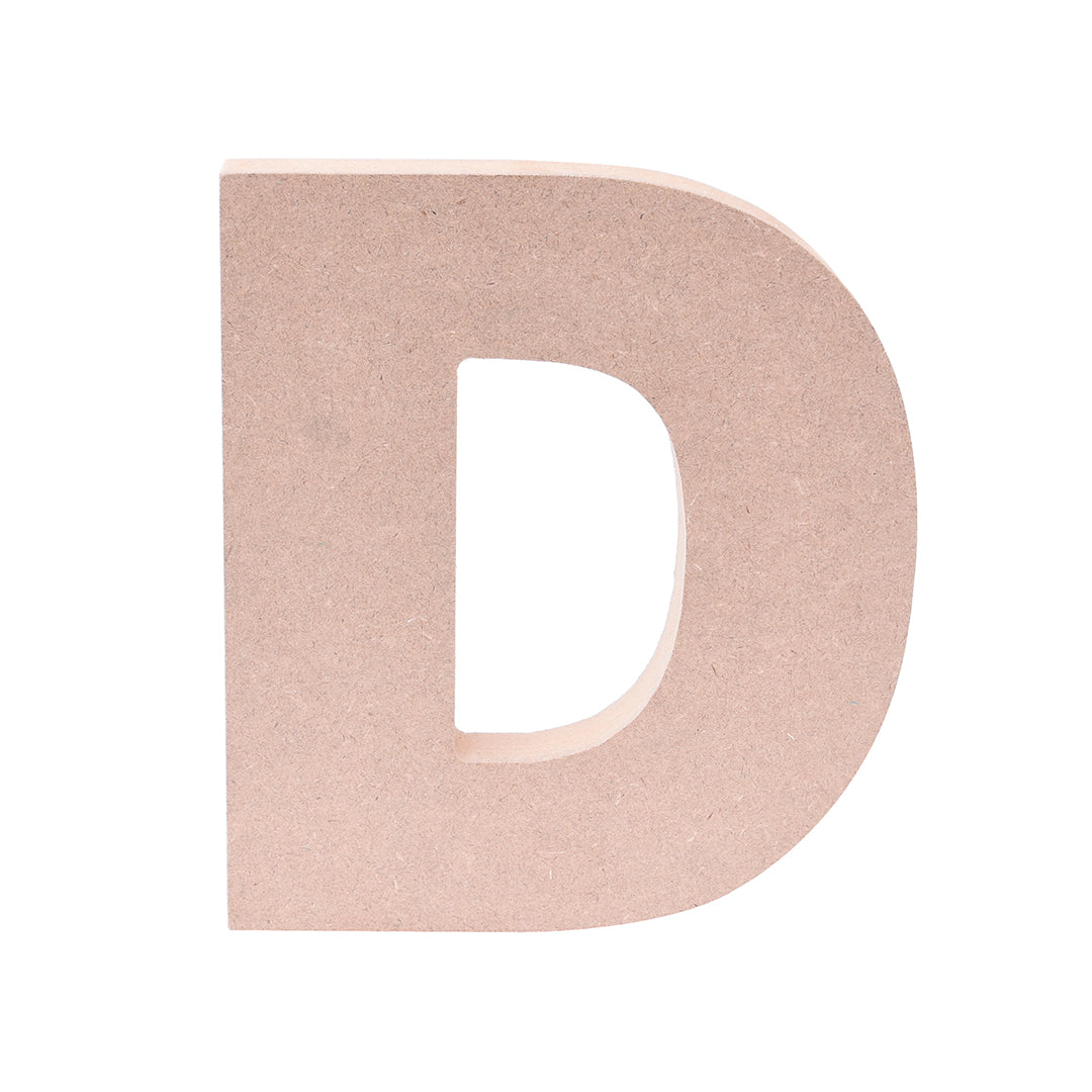 MDF Alphabet D W5.5 X H6Inch 18Mm Thick 1Pc Lb