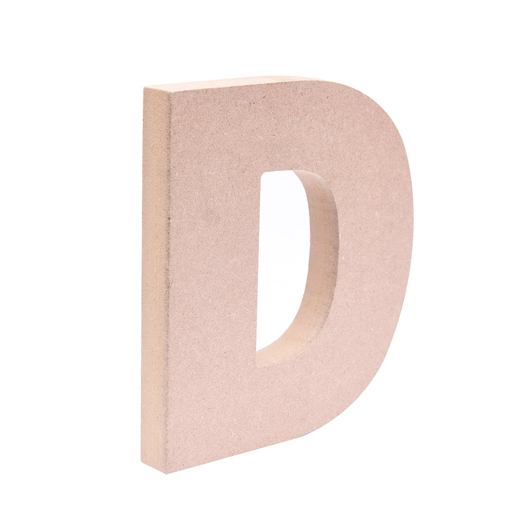 MDF Alphabet D W5.5 X H6Inch 18Mm Thick 1Pc Lb