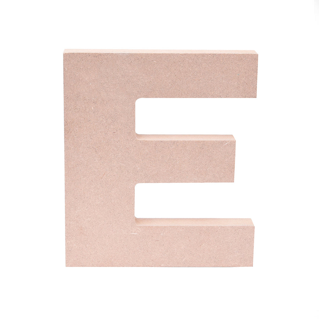 MDF Alphabet E W5.2 X H6Inch 18Mm Thick 1Pc Lb