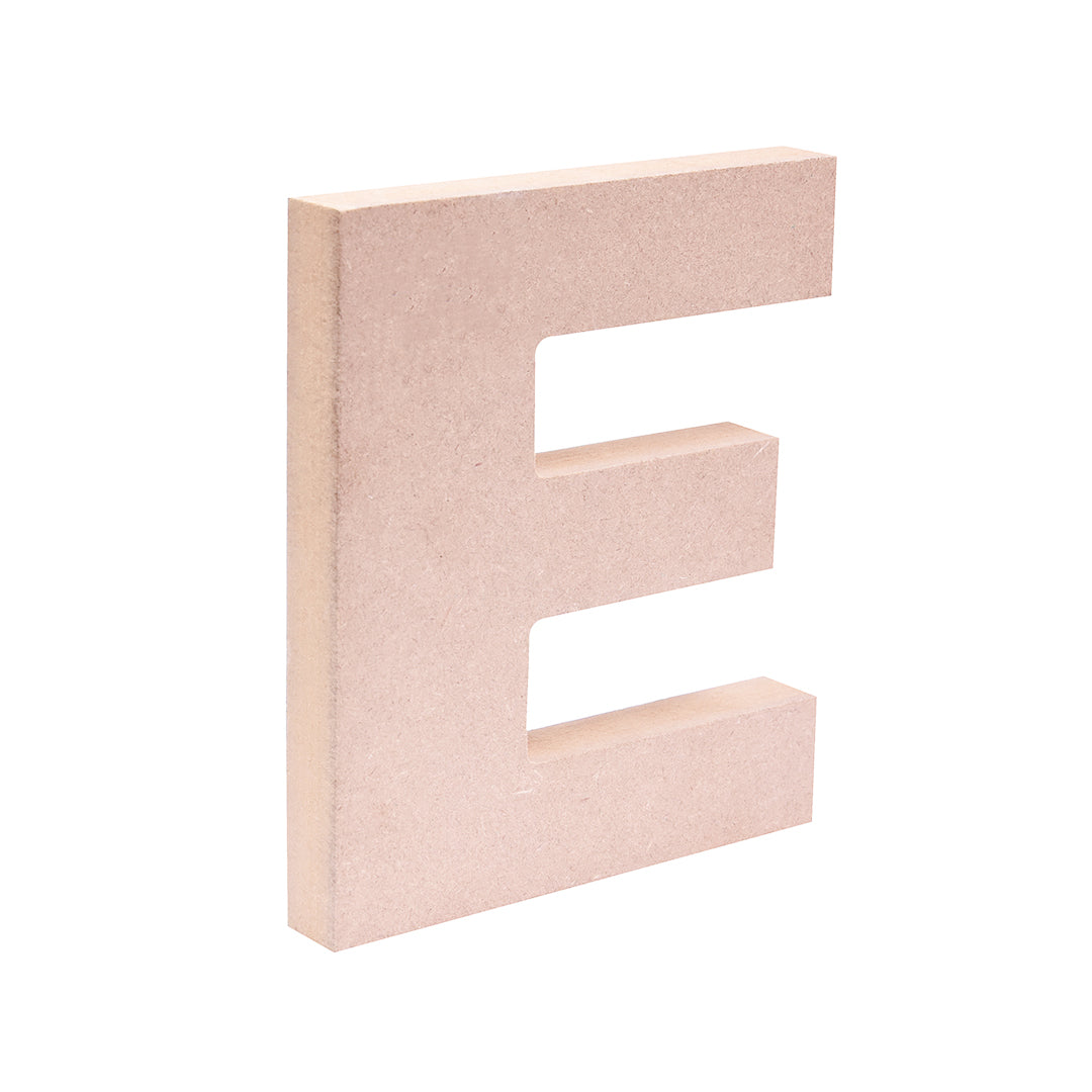 MDF Alphabet E W5.2 X H6Inch 18Mm Thick 1Pc Lb