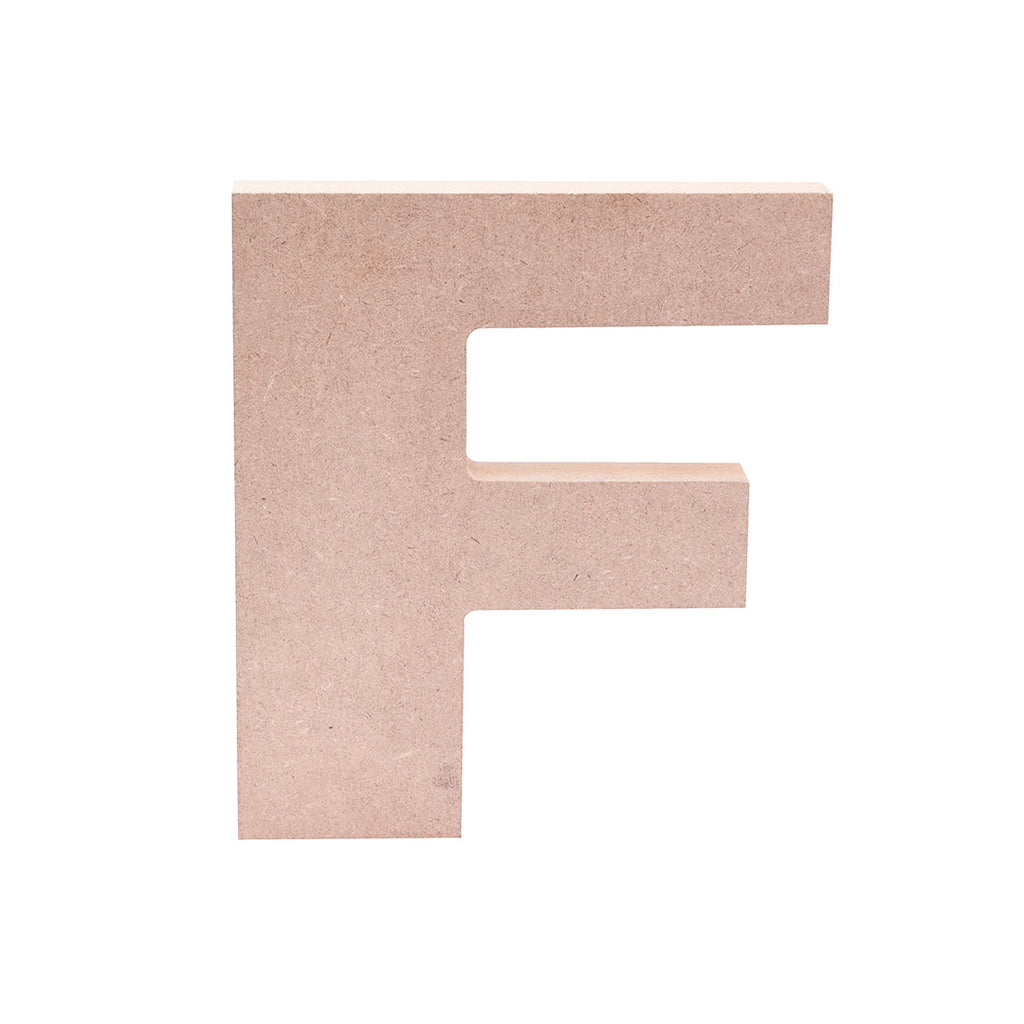 MDF Alphabet F W5.2 X H6Inch 18Mm Thick 1Pc Lb