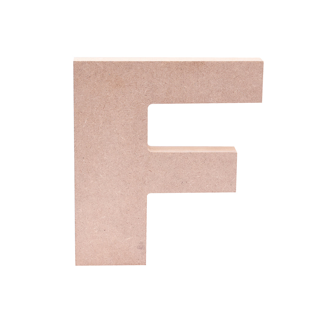 MDF Alphabet F W5.2 X H6Inch 18Mm Thick 1Pc Lb
