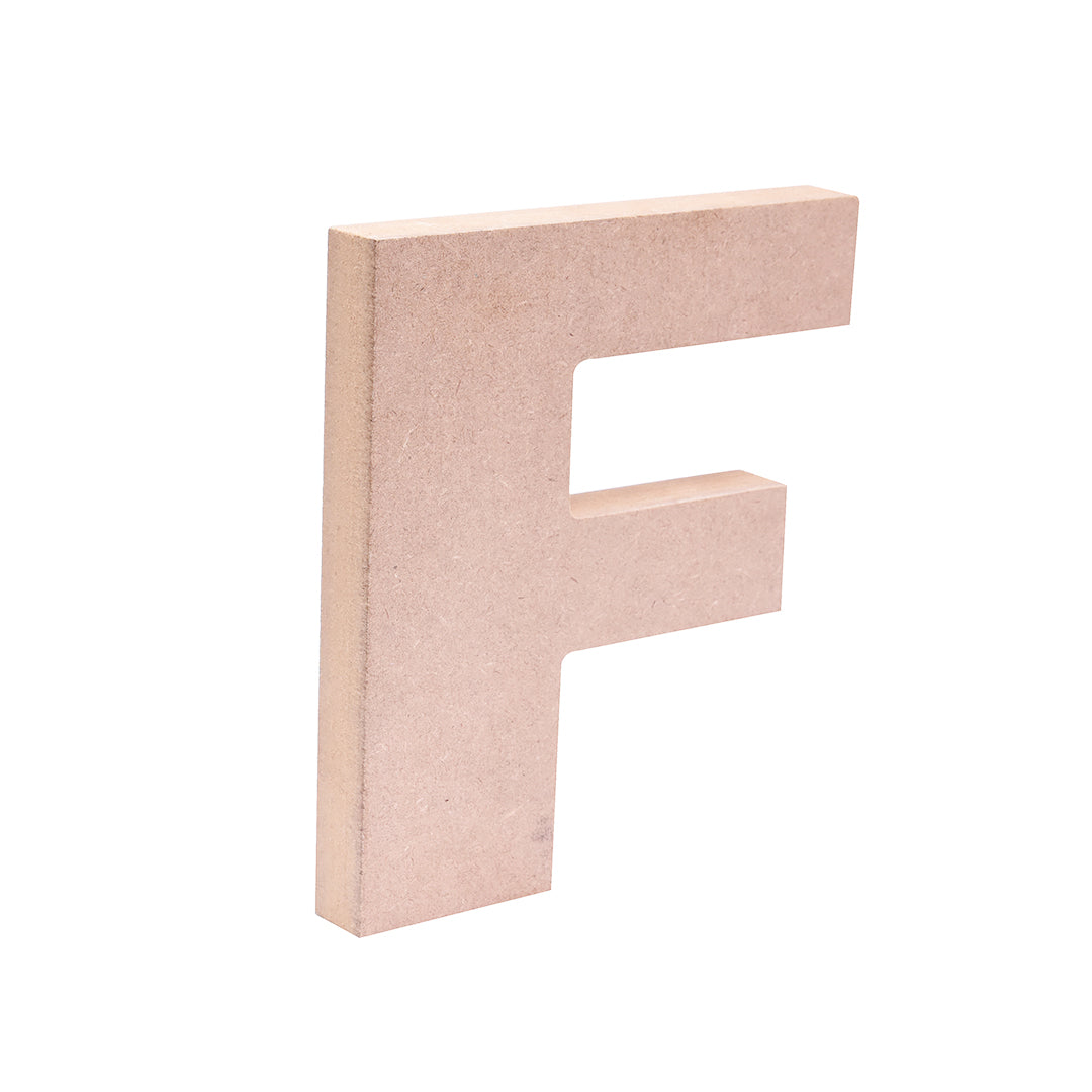 MDF Alphabet F W5.2 X H6Inch 18Mm Thick 1Pc Lb
