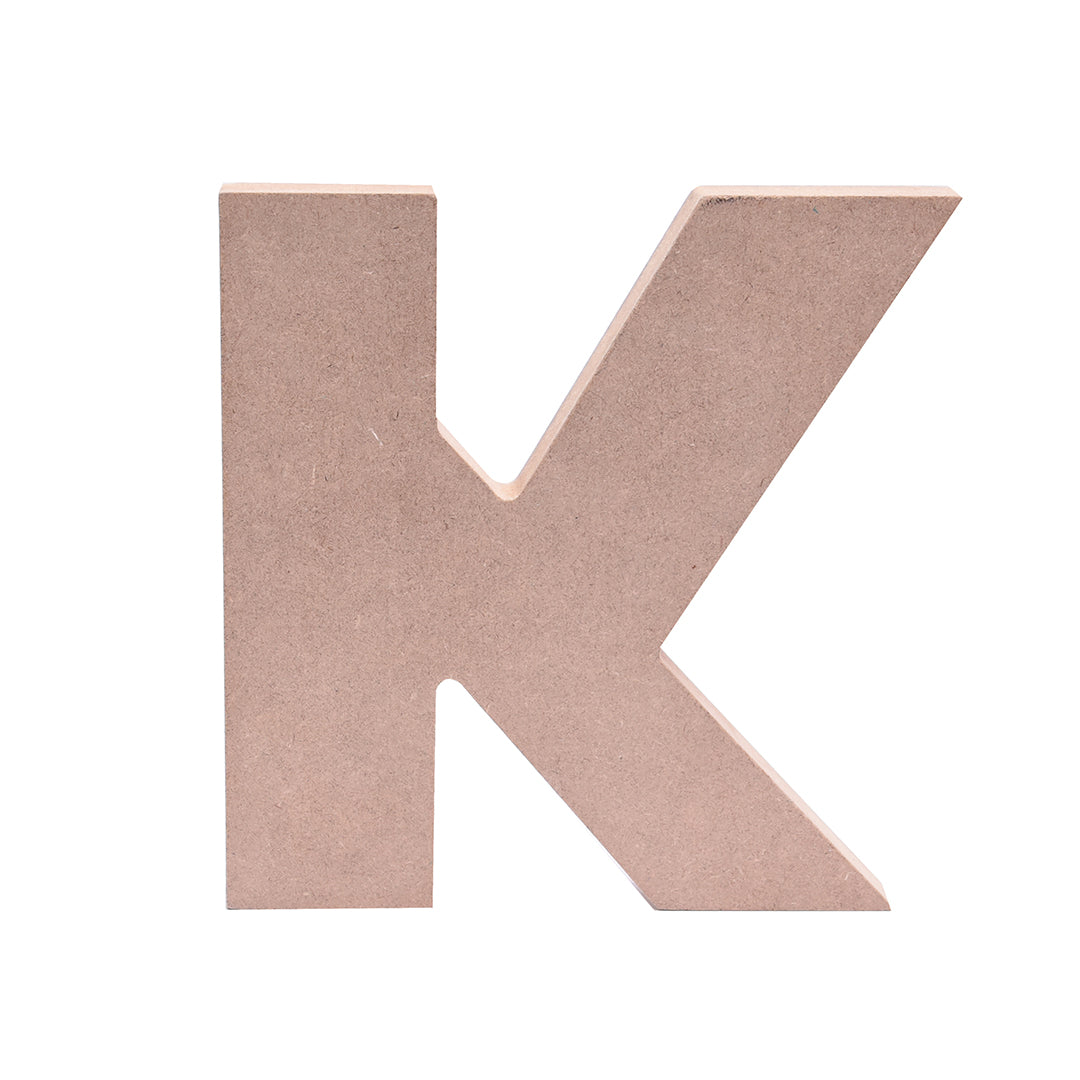 MDF Alphabet K W6 X H6Inch 18Mm Thick 1Pc Lb