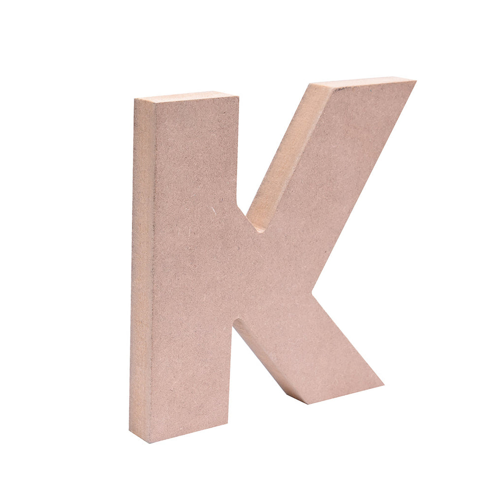 MDF Alphabet K W6 X H6Inch 18Mm Thick 1Pc Lb