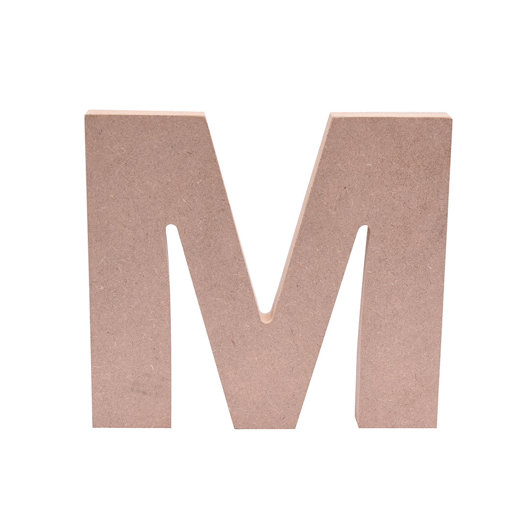 MDF Alphabet M W6.6 X H6Inch 18Mm Thick 1Pc Lb